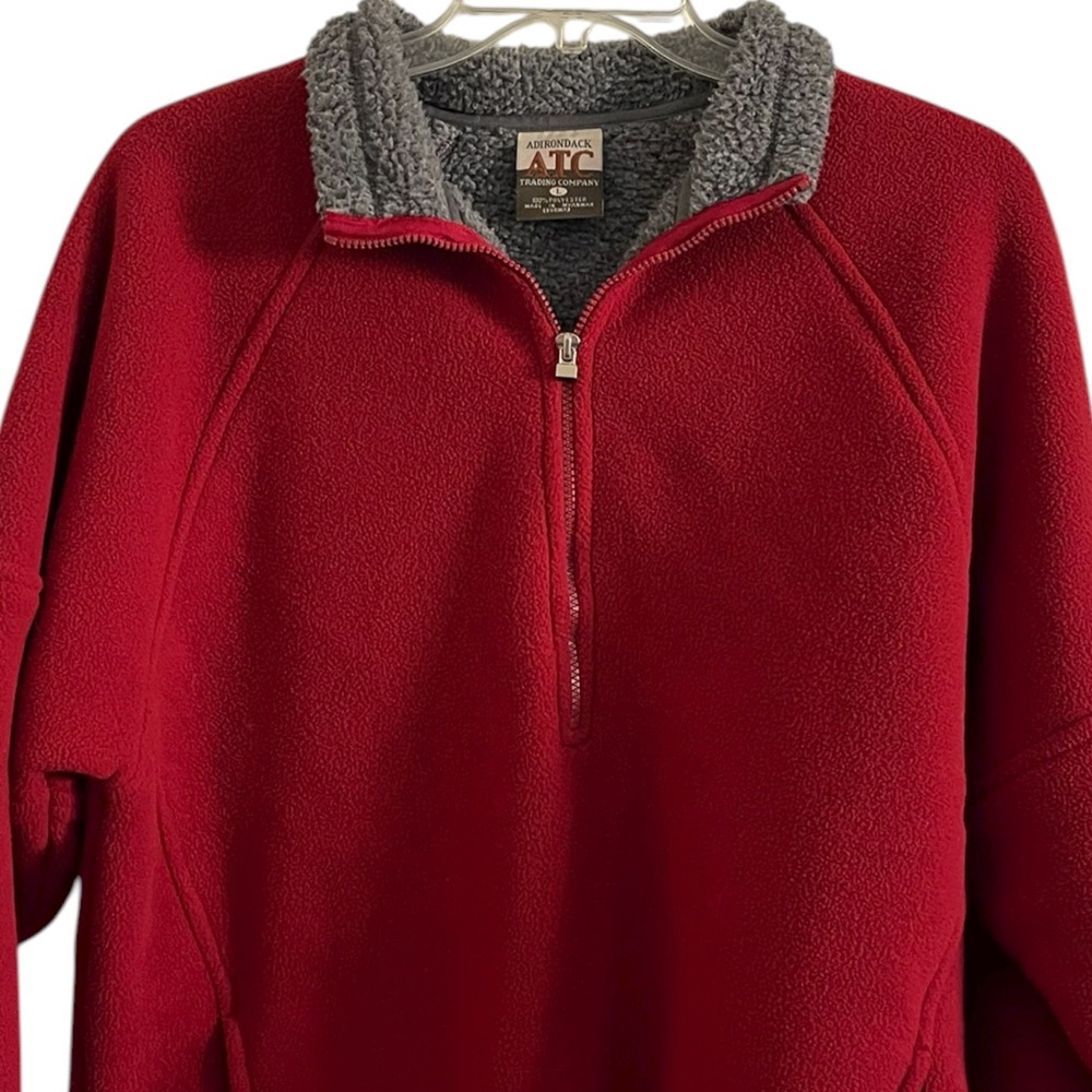 Adirondack ATC 1/4 Zip Fleece Pullover Sweater Mens Size Large - Picture 4 of 7